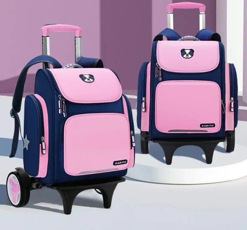 حقائب مدرسية للأطفال ، حقيبة ظهر مدرسية للأطفال ، عجلات للبنات ، حقائب ترولي مدرسية للأولاد