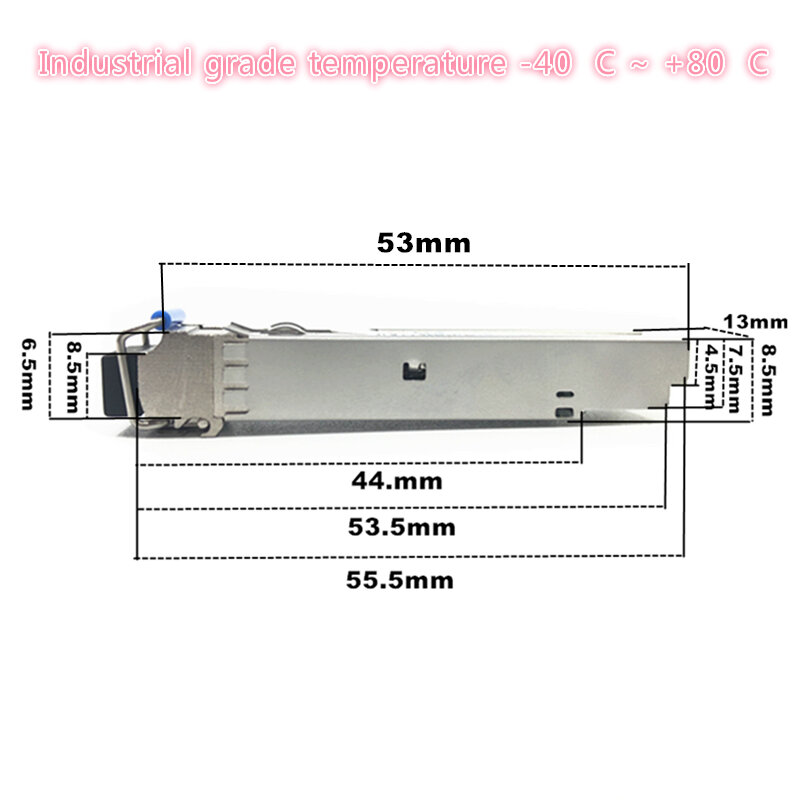 SFP 10G LC 40 كجم المزدوج الألياف 1310nm sfp + 40 كجم سيسكو متوافق الصف الصناعية SFP + جهاز الإرسال والاستقبال الصف الصناعية-40-85 مئوية