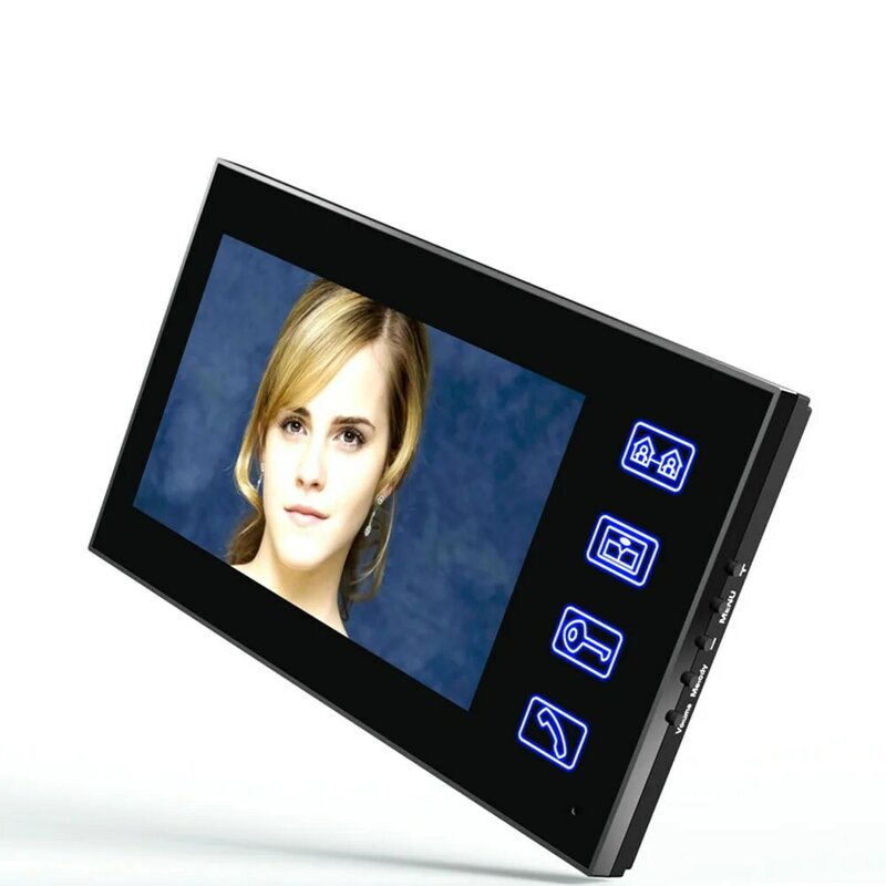 7 "LCD فيديو باب الهاتف نظام الاتصال الداخلي تتفاعل باب مجموعة التحكم في الوصول في الهواء الطلق كاميرا كهربائية سترايك قفل لاسلكي للتحكم عن بعد