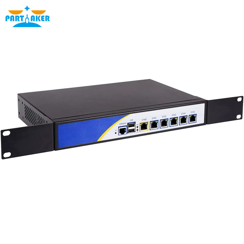 خادم جدار الحماية Partaker-R3 ، جهاز توجيه جدار الحماية pfSense ، 6 جيجابت LAN ، إنتل ثنائي النواة ، B950 ، 2.1Ghz RDS
