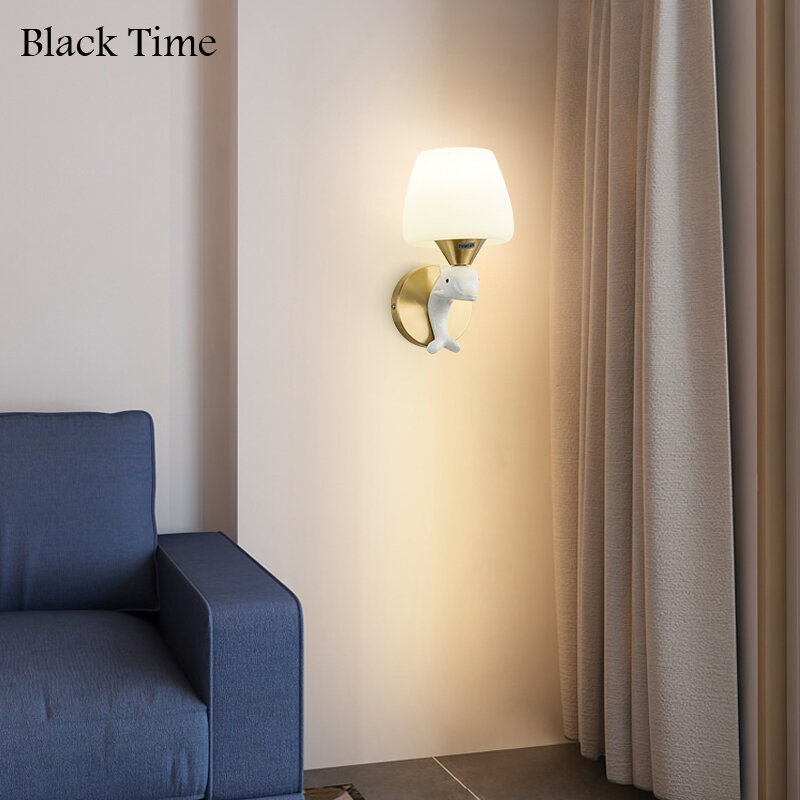 وحدة إضاءة LED جداريّة مصباح الحديثة الرئيسية الجدار الخفيفة لغرفة المعيشة غرفة نوم دراسة السرير ضوء تركيبات إضاءة ديكورية داخلي 110 فولت 220 فولت