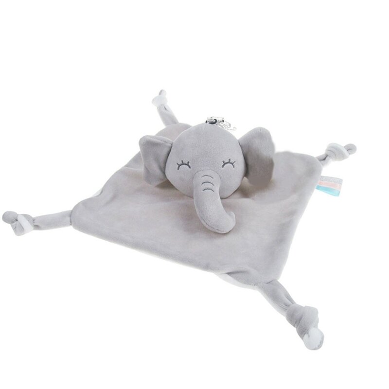 لعب لينة مريحة الطفل استرضاء منشفة حشرجة الرضع مهدئا منديل بطانية ألعاب من نسيج مخملي لسرير السفر النشاط G99C