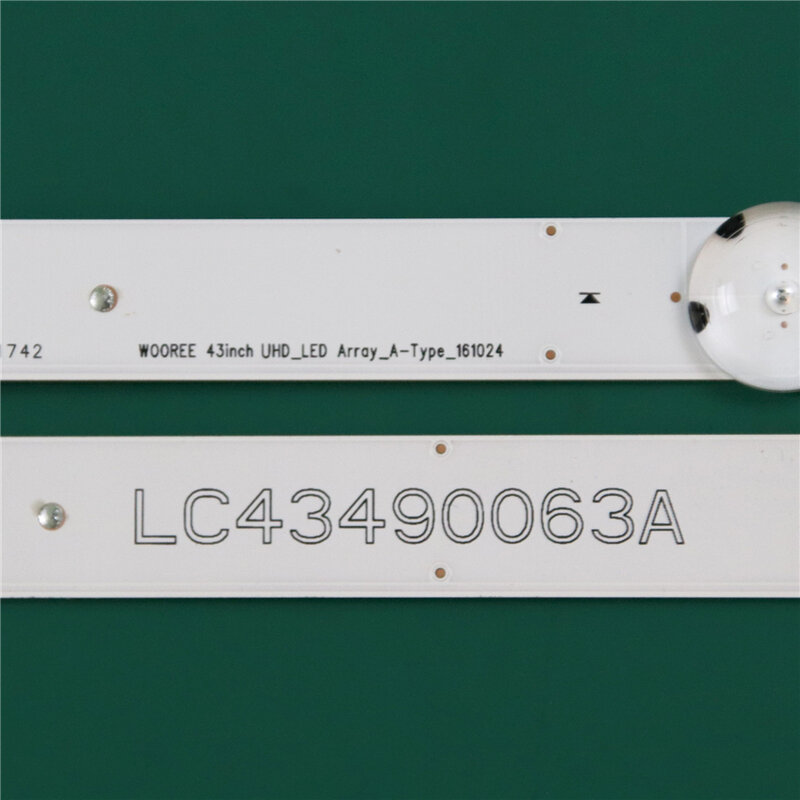 LED الفرقة ل LG 43LJ594V 43LJ610V-ZA تا 43LJ595V-ZD LED بار الخلفية قطاع خط حاكم WOOREE 43 بوصة UHD_LED Array_A-Type_161024
