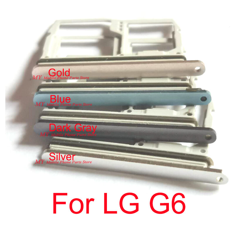 الأصلي سيم بطاقة حامل صينية قارئ قطع الغيار ل LG G6 H870 G600 US997 VS988 سيم حامل بطاقة صينية محولات مع مقاوم للماء