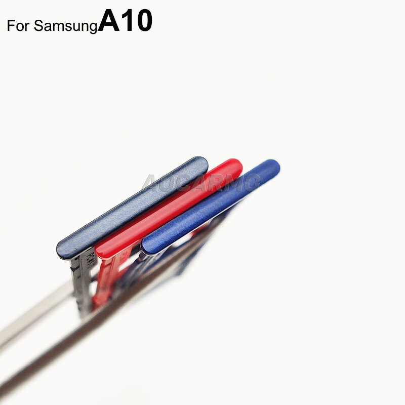 Aocarmo-حامل بطاقة micro sd مزدوج ومفرد ، حامل بطاقة Nano Sim ، جزء بديل لـ Samsung Galaxy A10