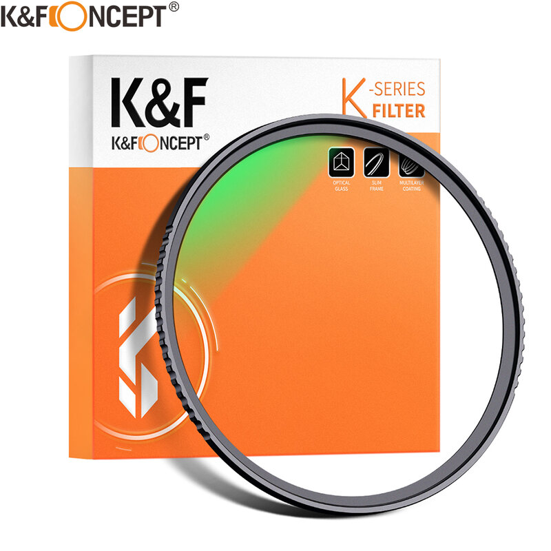 K & F مفهوم الأشعة فوق البنفسجية تصفية عدسة ، MC الترا سليم البصريات ، متعدد المغلفة حماية ، 37 مللي متر ، 49 مللي متر ، 52 مللي متر ، 58 مللي متر ، 62 مللي متر ، 67 مللي متر ، 77 مللي متر ، 82 مللي متر