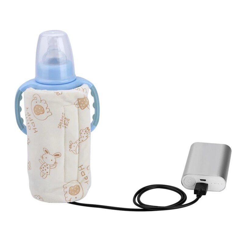 جديد USB مدفأة زجاجة الطفل المحمولة السفر جهاز حفظ حرارة الحليب الرضع زجاجة تستخدم في الرضاعة غطاء ساخن العزل ترموستات الغذاء سخان