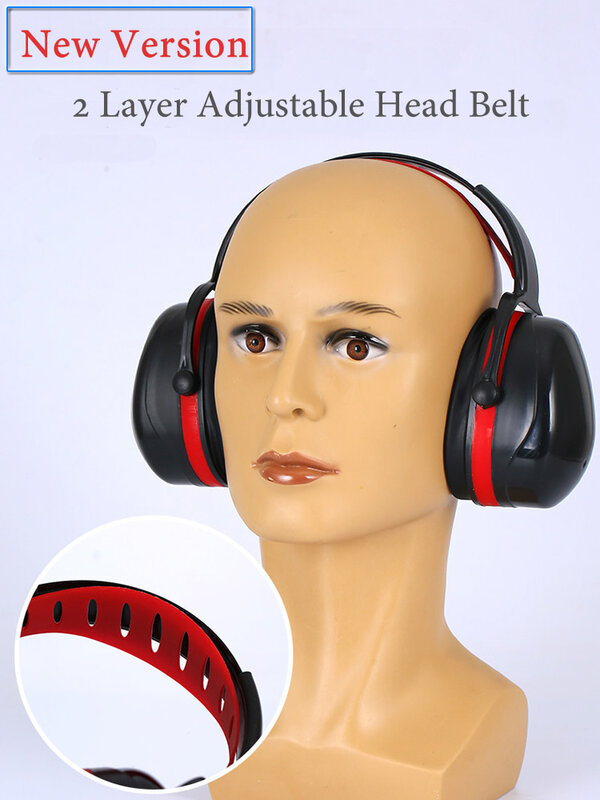 واقي أذن SNR-35dB عالي الجودة قابل للضجيج قابل للتعديل لرأس الأذن لدراسة العمل حماية السمع