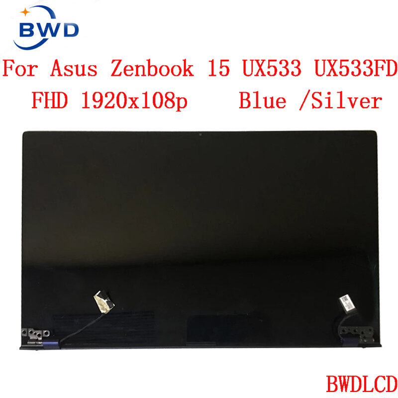 قطع غيار أصلية 15.6 بوصة لـ ASUS ZenBook 15 UX533 UX533F UX533FD تجميع شاشة LCD بدقة 1920X1080 قطع علوية للكمبيوتر المحمول