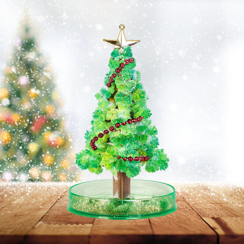 تزايد شجرة الكريستال ورقة شجرة عدة كريستال تزايد شجرة اللعب هدايا للأطفال عيد الميلاد هدية عيد ميلاد