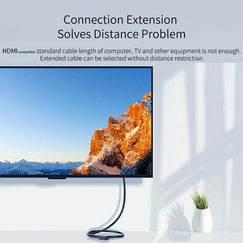 Hagibis-كابل تمديد متوافق مع HDMI 4K ، موسع ذكر إلى أنثى 2.0 متوافق مع HDMI ، لأجهزة الكمبيوتر/HDTV/الكمبيوتر المحمول/جهاز العرض/PS3/4