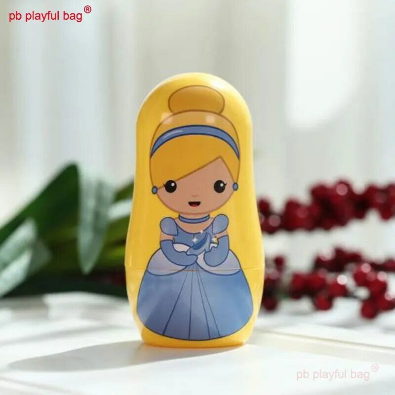 PB لعوب حقيبة ستة طبقة تنورة الأميرة الدمى الروسية هدية الكريسماس للأطفال ألعاب إبداعية عمل يدوي على الخشب الديكور HG174