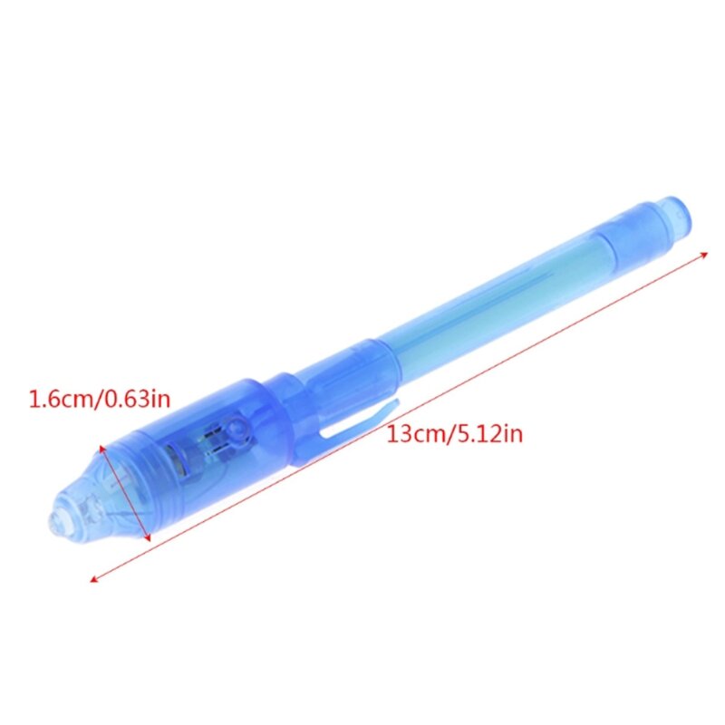 6 قطعة/المجموعة قلم حبر غير مرئي بنيت في ضوء الأشعة فوق البنفسجية لسلامة القلم للاستخدام