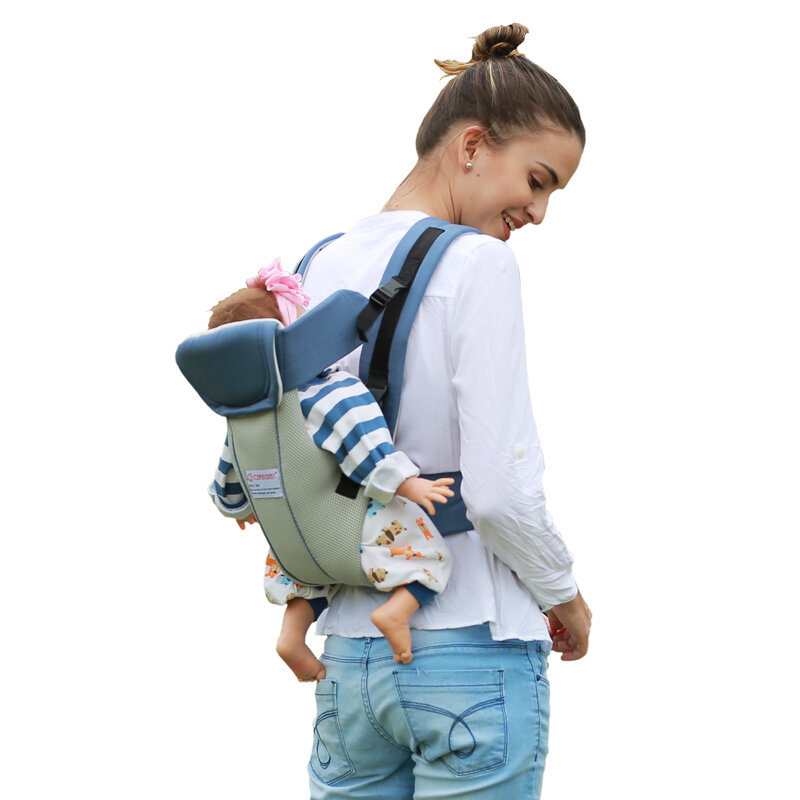 تحديث 2-30 أشهر تنفس متعددة الوظائف الجبهة التي تواجه الطفل الناقل الرضع شيالة بيبي حقيبة الظهر الحقيبة التفاف الطفل الكنغر