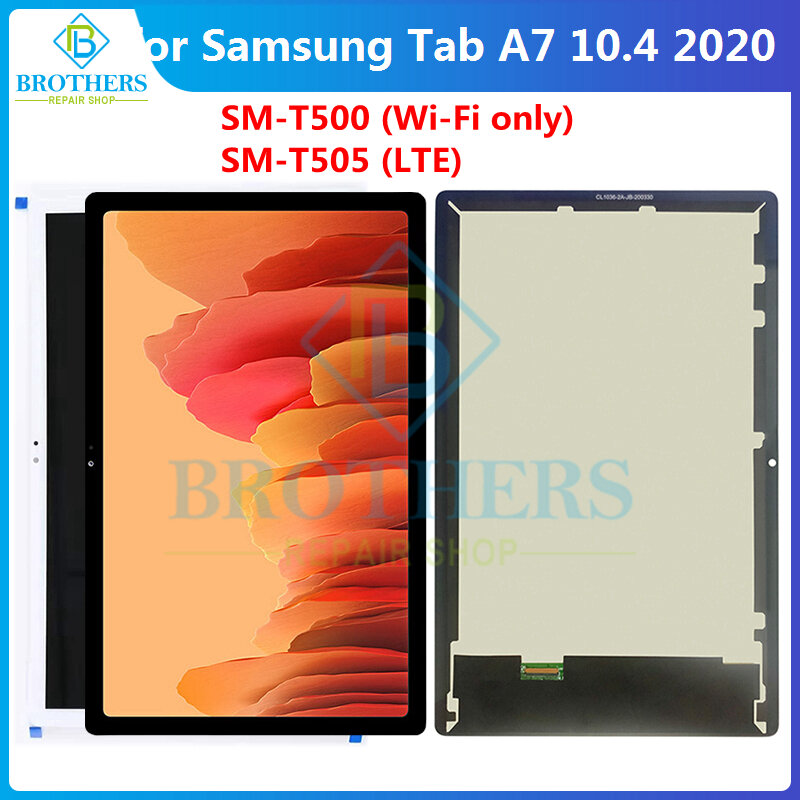 الأصلي لسامسونج غالاكسي تبويب A7 10.4 (2020) SM-T500 T505 T500 LCD عرض اللمس الاستشعار زجاج الشاشة محول الأرقام الجمعية