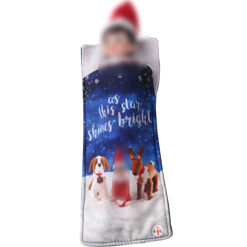 عيد الميلاد قزم دمية هدية لعبة قزم الأحمر الأزرق لحاف اكسسوارات كيس النوم لعب الأطفال الجان الملابس (لا دمية) m18
