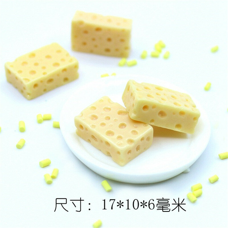 20 قطعة الجبن مصغرة دمية مصغرة الإفطار التظاهر اللعب المطبخ دمية صغيرة ملحقات لعبة الغذاء
