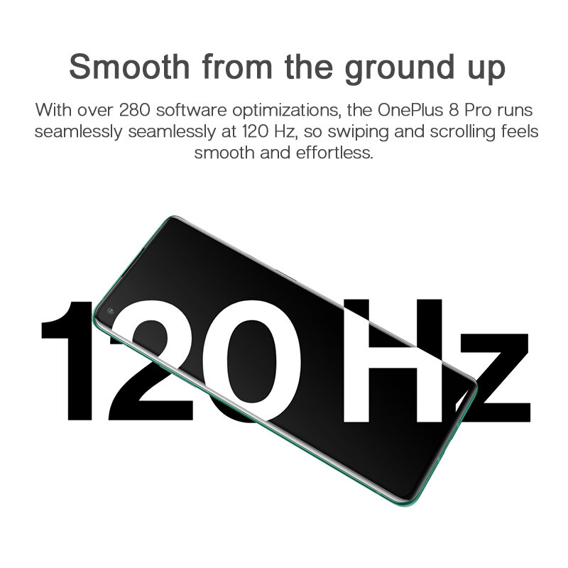 OnePlus-8 برو 5G الهاتف الذكي ، الإصدار العالمي ، سنابدراجون 865 ، 8GB ، 128GB ، 6.78 ، 120Hz عرض السائل ، 48MP رباعية ، ون بلس المتجر الرسمي