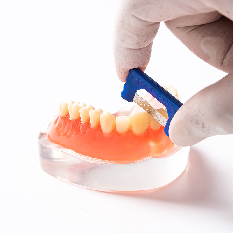 10 قطعة تقويم الأسنان الحد من شرائط Easyinsmile نظام IPR الأسنان عدة استخدام اليد البولندية قابلة لإعادة الاستخدام والتعقيم