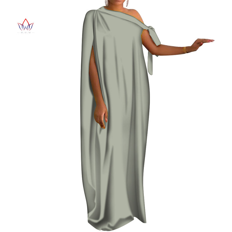 الجملة 2021 المرأة الجديدة ملابس منقوشة للخريف أنيقة سيدة ملابس رسمية فاخرة أفريقيا نمط الإناث الزفاف فستان طويل WY567