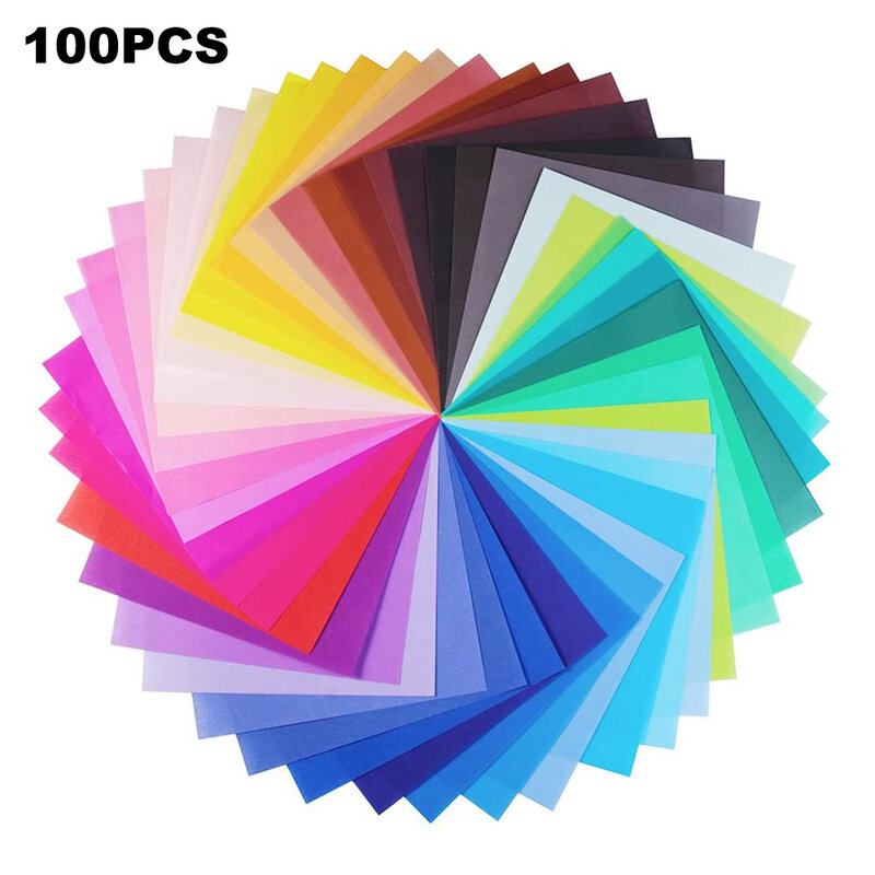 100 ورقة اوريغامي ورقة 20x20 سنتيمتر 8 بوصة ألوان حية للفنون الحرف مشاريع ورقة ملونة لديي الديكور اللوازم المدرسية