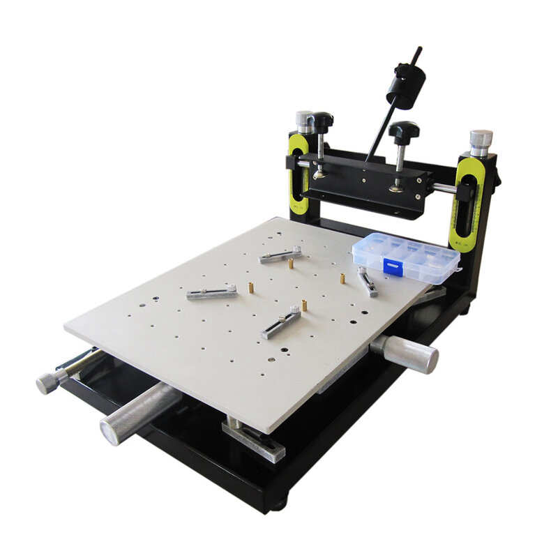 طباعة الحرير الجدول شاشة يدوية آلة SMT لحام لصق إصبع تشغيل الحبر الصحافة