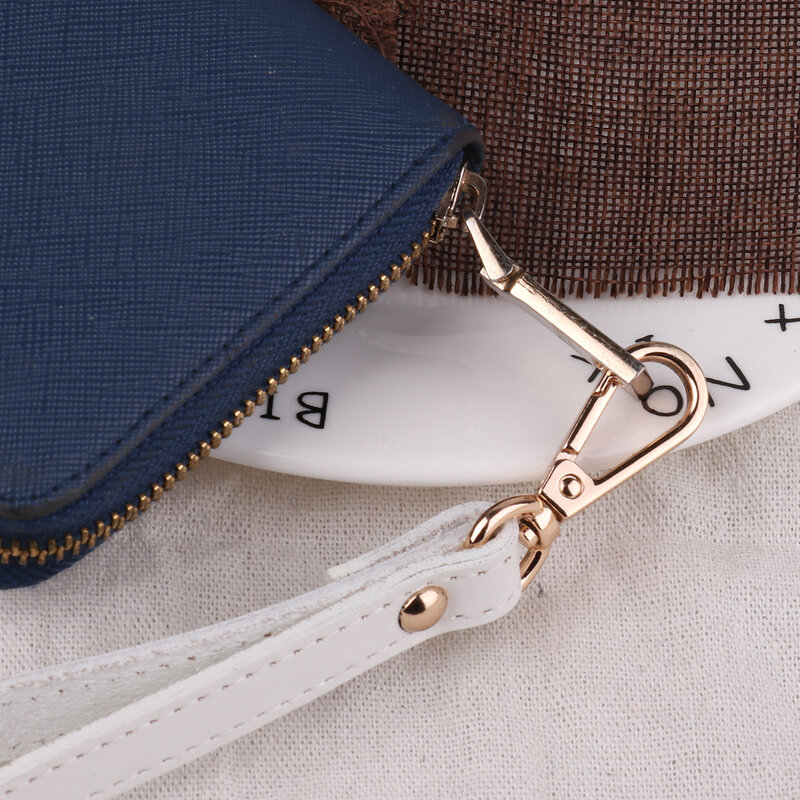 1 حقيبة جلدية أصلية بمقبض ، معصم ، بدون استخدام اليدين ، محفظة ، حزام معصم قابل للفصل لمقبض حقيبة القابض ، ملحقات