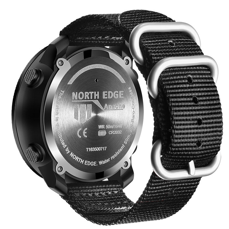 نورث ايدج أباتشي ساعة ذكية للرجال مقياس الارتفاع بارومتر البوصلة العسكرية الجيش Smartwatch السباحة تشغيل ساعة مقاوم للماء 50 متر