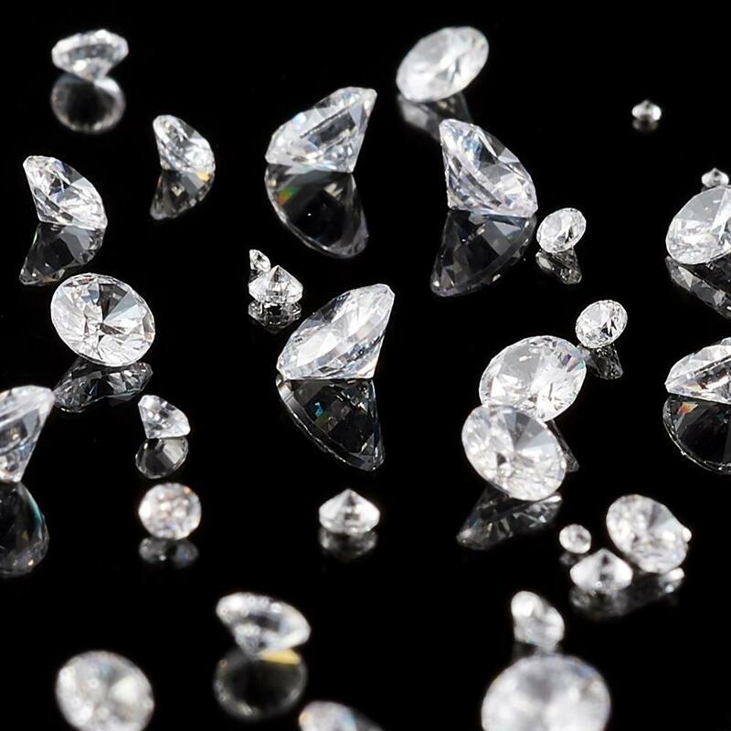 50-80 قطعة/المجموعة الصف مكعب واضح زركونيا كبوشن الأوجه الماس ل عقد دي اي واي خاتم الديكور 1 مللي متر ، 2 مللي متر ، 3 مللي متر ، 4 مللي متر ، 5 مللي متر