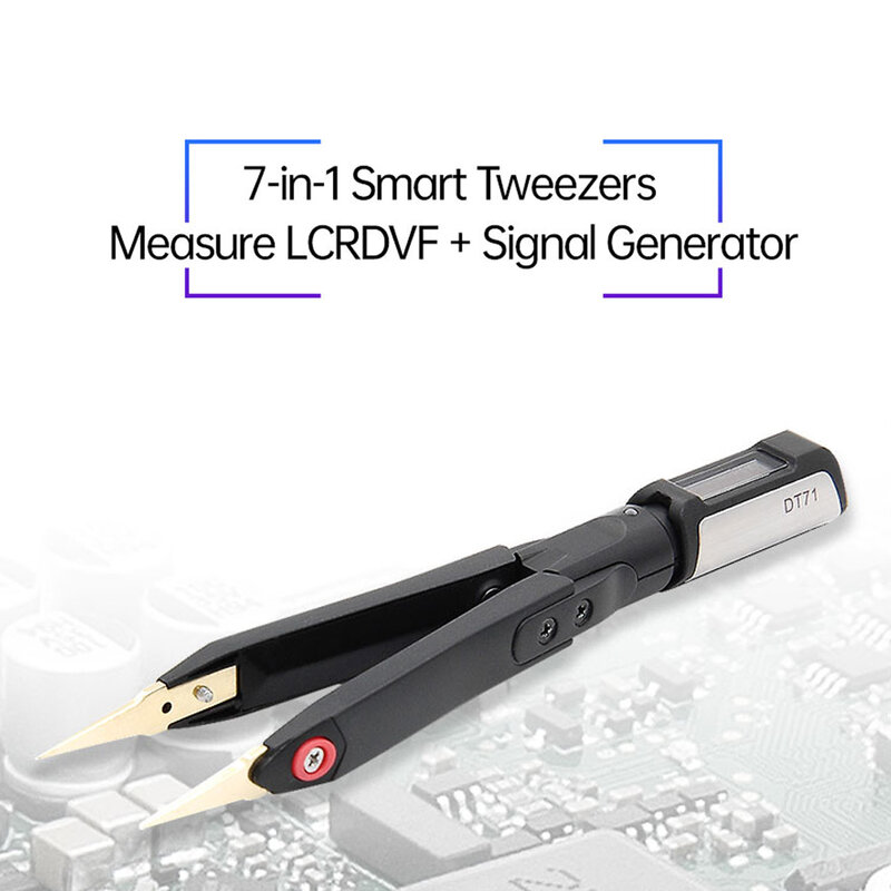 ملاقط رقمية صغيرة DT71 SMD LCRDVF ، جهاز اختبار ذكي ، مولد إشارة لقياس المكونات