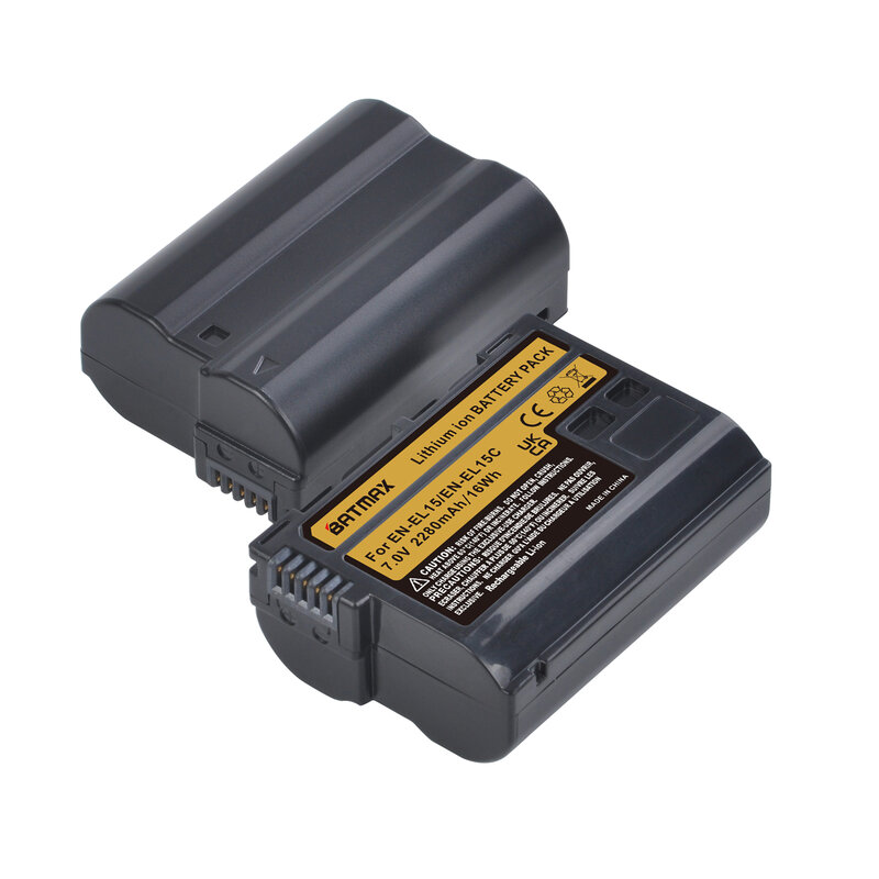Batmax 2280mAh EN-EL15C EN-EL15 بطارية + LED USB شاحن مزدوج لنيكون Z5 Z6 Z6 II Z7 Z7II D810 D500 D750 D800 D610 D600
