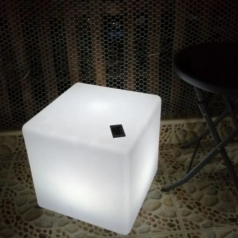 LED مكعب البراز مقعد متوهجة كرسي الباحة ديكور الإضاءة الأثاث مع 16 لون تغيير التحكم عن طريق البعيد KTV بار الطرف استخدام
