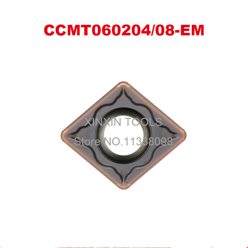 الأصلي ZCC CT 10 قطعة/صندوق CCMT060204-EM CCMT060208-EM YBG205 CCMT 060204 060208 EM YBG205 التنغستن كربيد إدراج عدة المخرطة