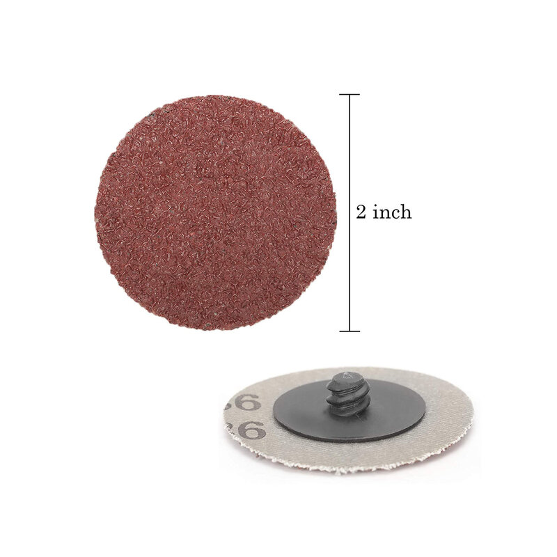 30 قطعة 2 بوصة (50 مللي متر) لفة قفل R-نوع سريعة تغيير أقراص الأحمر الحبوب الرملي القرص سطح معدني تكييف مطحنة القالب اكسسوارات