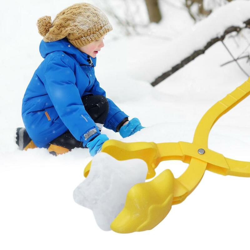 شكل نجمة صانع كرة الثلج 1 قطعة قالب كرة الثلج لعبة الشتاء كرة الثلج أداة لعبة للأطفال أطفال الشتاء لعبة كرة الثلج القتال عشوائي