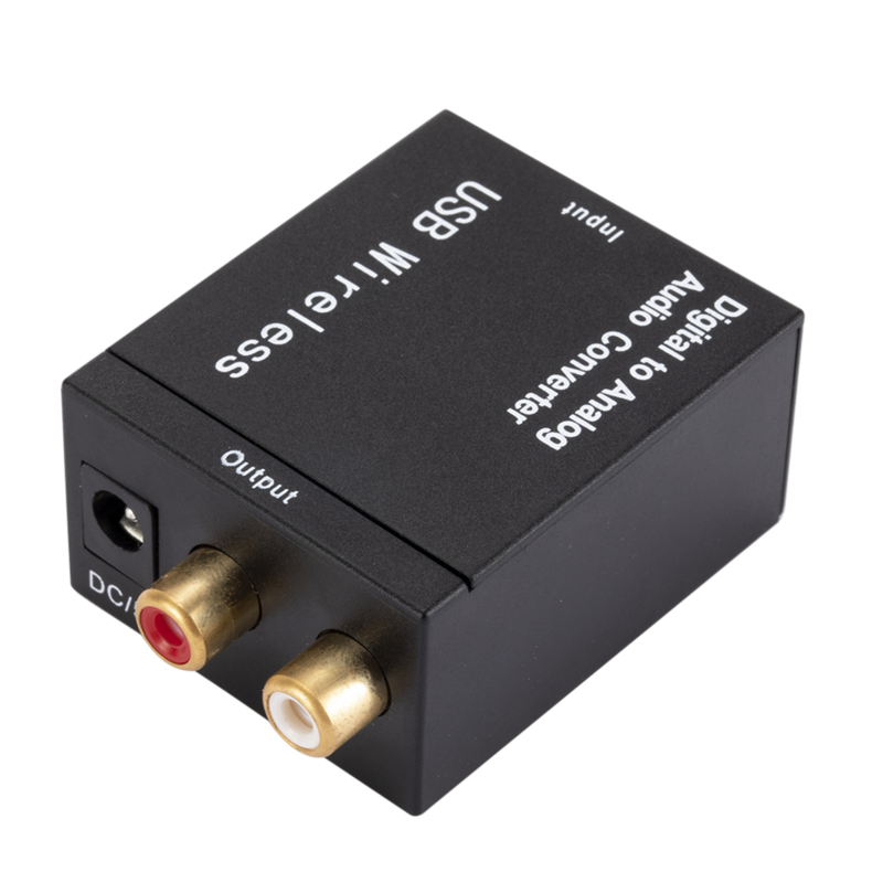 USB DAC مكبر للصوت مع بلوتوث الرقمية إلى التناظرية محول صوت الألياف البصرية Toslink محوري إشارة إلى RCA R/L محلل شفرة سمعي