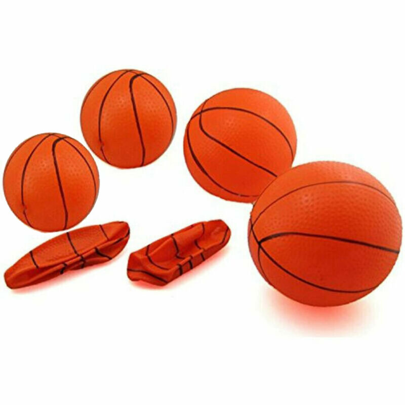 6 قطعة كرة السلة مع مضخة صغيرة صغيرة الأطفال نفخ كرات السلة مريحة متعة ألعاب رياضية داخلية الوالدين والطفل