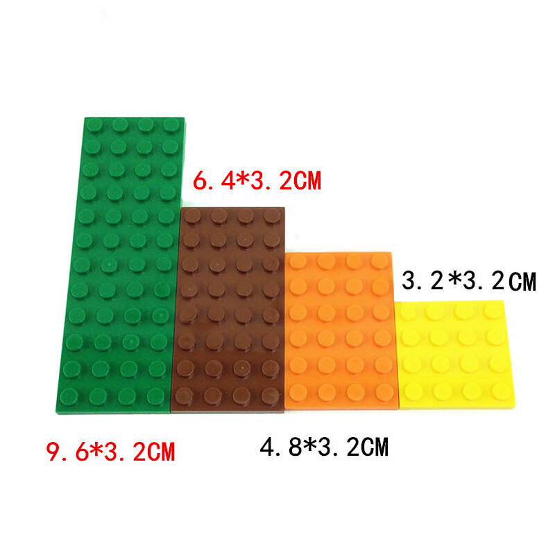10 قطعة DIY اللبنات 6x12 النقاط رقيقة أرقام طوب التعليمية الإبداعية حجم متوافق مع 3028 لعب للأطفال