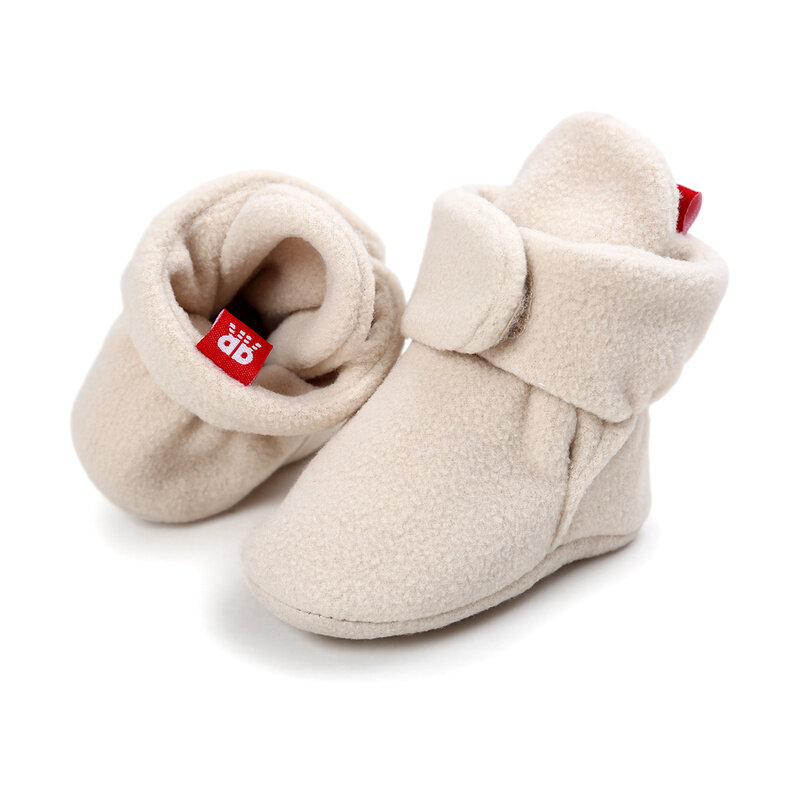 حذاء للأطفال أولادي بناتي حذاء للأطفال الرضع مشوا لأول مرة حذاء قطني دافئ مريح ناعم ومضاد للانزلاق أحذية للأطفال حديثي الولادة من سن 0 إلى 18 شهرًا