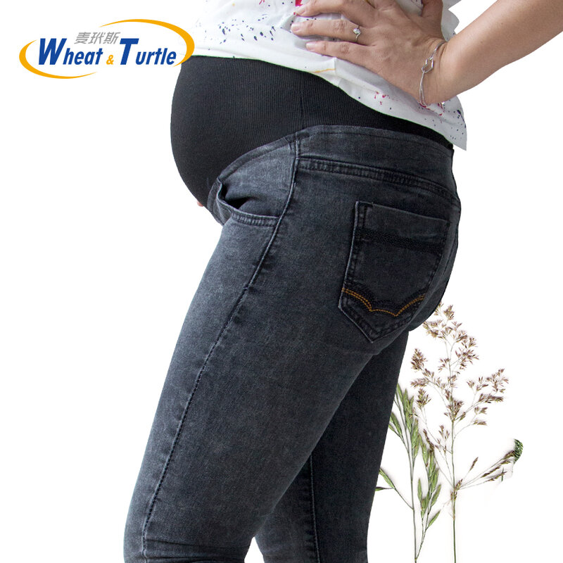 جينز أمومة قابل للتعديل ، جينز قطني عالي الجودة ، مناسب لكل الفصول ، مناسب للحوامل ، عرض خاص