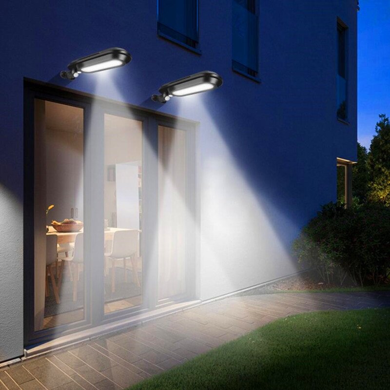 LED الشمسية الجدار الخفيفة PIR محس حركة الشارع إضاءة خارجية مضادة للماء حديقة الديكور مصباح فناء المنزل لمبة موفرة للطاقة.