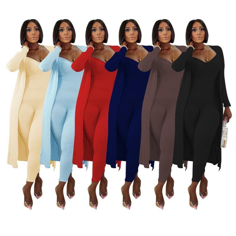 اثنين من قطعة مجموعة النساء 2 قطعة مجموعة النساء ملابس طويلة الأكمام بالأزرار بذلة الخريف الملابس للإناث 2020 2 قطعة مجموعات وتتسابق