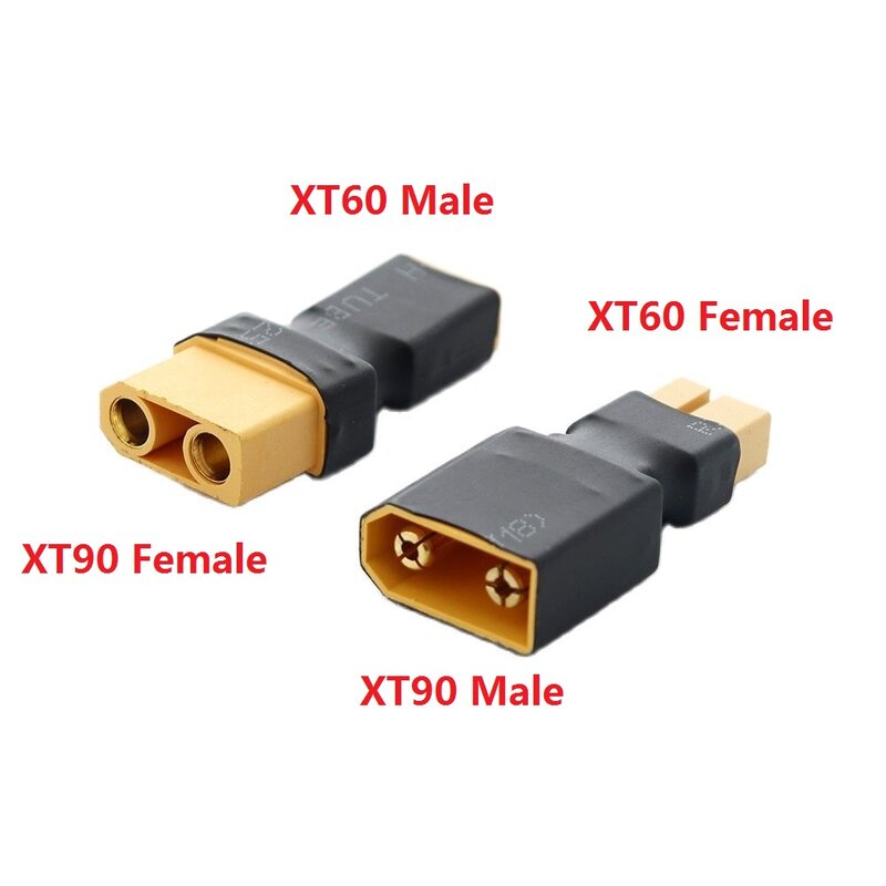 محول XT60 ذكر/أنثى إلى XT90 ذكر/موصل سالب تحويل محول ل RC يبو بطارية التحكم أجزاء DIY بها بنفسك