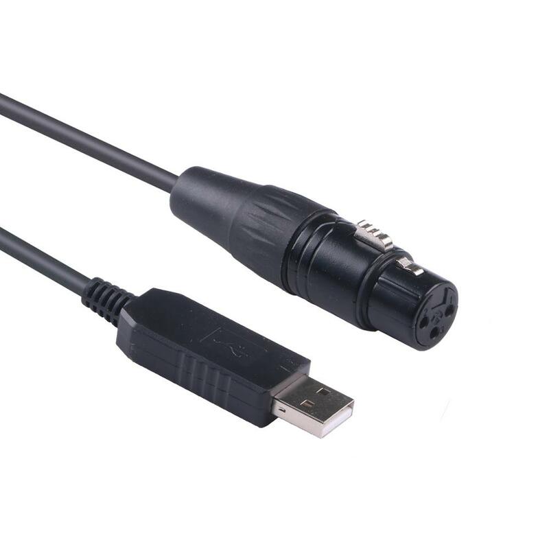 USB RS485 DMX التحكم DMX512 DMX400 لتقوم بها بنفسك محول مسلسل ضوء المرحلة معدات تحكم كابل