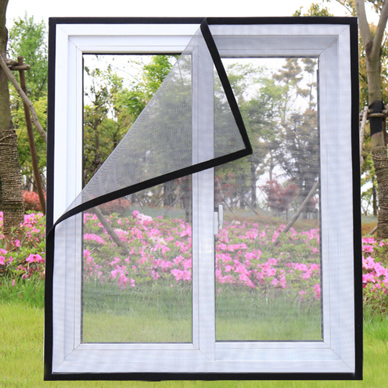 أقحم شبكة شاشة النافذة ، الهواء تول قابل للتعديل الصيف غير مرئية مكافحة البعوض صافي الألياف الزجاجية القابلة للإزالة قابل للغسل تخصيص الشاشة