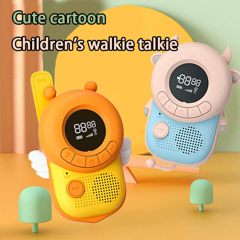 2 قطعة أرنب صغير الاطفال اسلكية تخاطب الأطفال الهاتف جهاز الإرسال والاستقبال المحمولة 3 كجم المدى راديو البيني ألعاب أطفال للبنين فتاة هدية