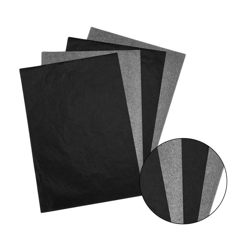 50 قطعة A4 ورق كربوني أسود مقروءة الجرافيت نقل تتبع اللوحة قابلة لإعادة الاستخدام الفن الأسطح ورق نسخ