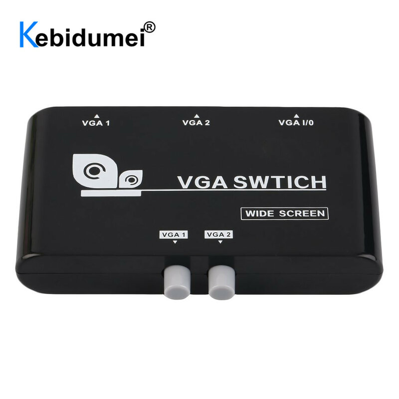2 في 1 خارج VGA محدد صندوق VGA فيديو مفتاح ماكينة افتراضية معتمدة على النواة 2-Way تقاسم مفتاح جهاز انتقاء الجلاد صندوق لأجهزة عرض شاشة الكمبيوتر