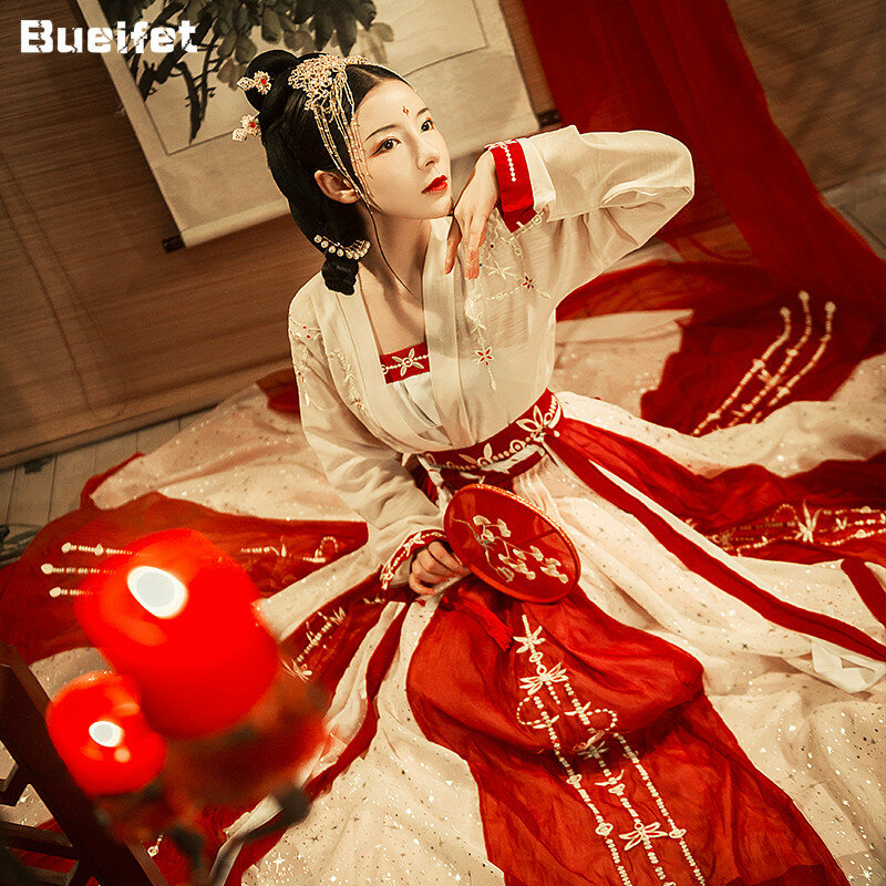 الصينية الرقص الشعبي Hanfu فستان تانغ دعوى زي القديمة الآسيوية التقليدية تانغ سلالة الأميرة فستان مهرجان الزي تأثيري