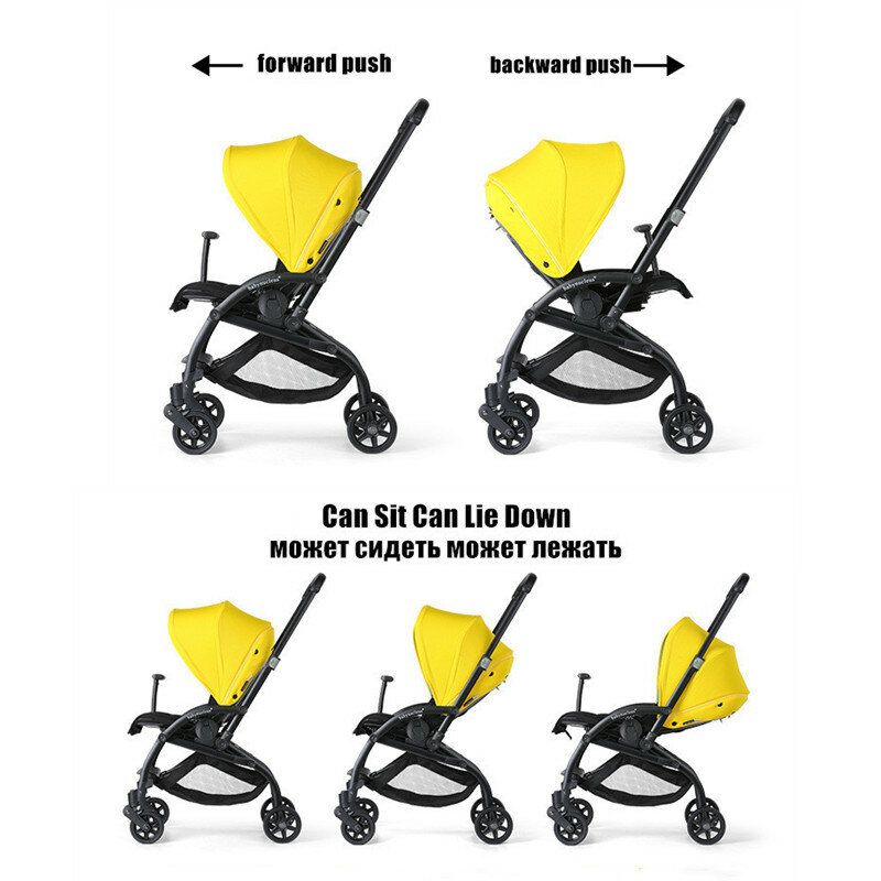 عربة أطفال خفيفة الوزن للسفر عربة أطفال محمولة عربة أطفال 0 ~ 36 شهر يمكن أن تجلب على متن الطائرة كرسي دفع باليدين